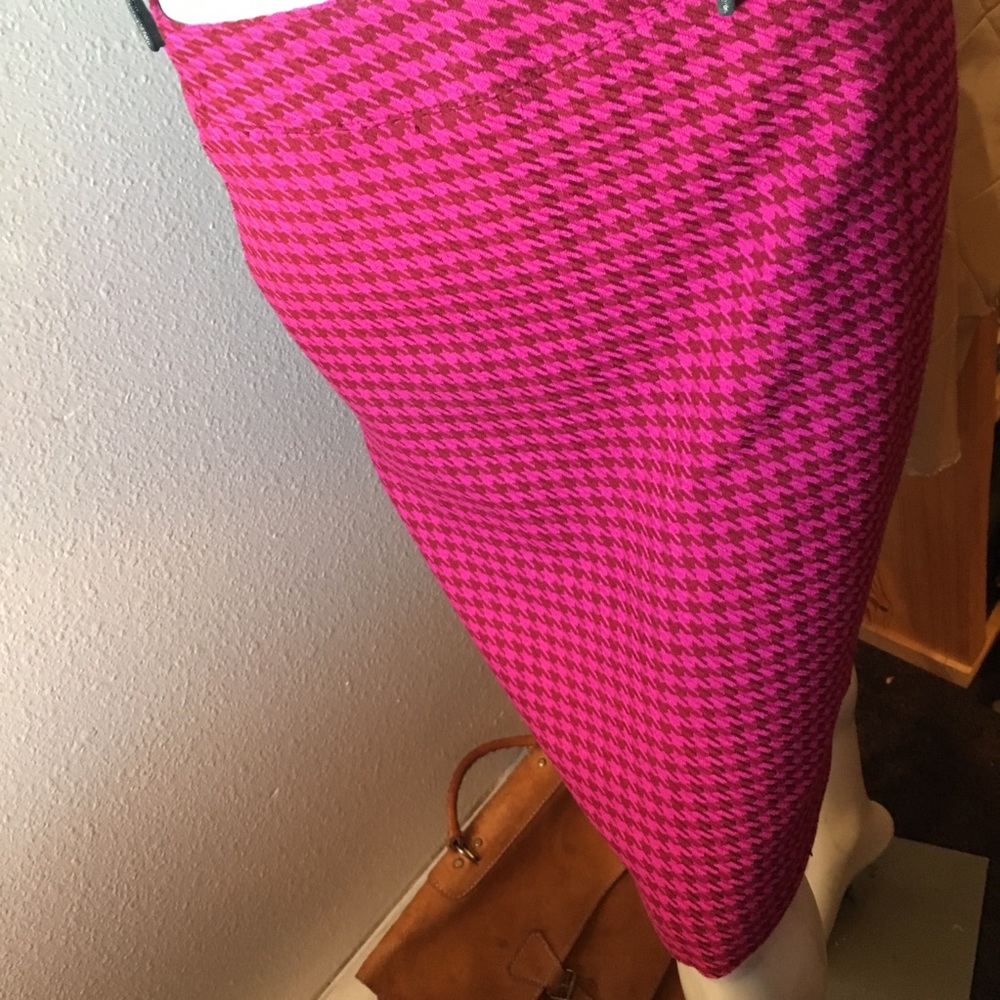 💍 Vintage 80s Merona Hot Pink Pattern Lined Skirt
